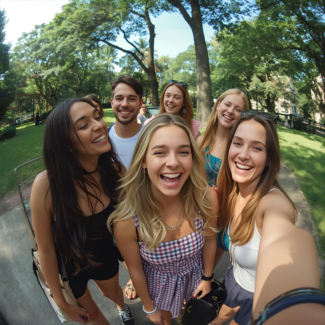 Group photo outdoors